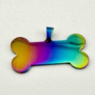 Stainless Steel Bone Dog Tag (Personalised)