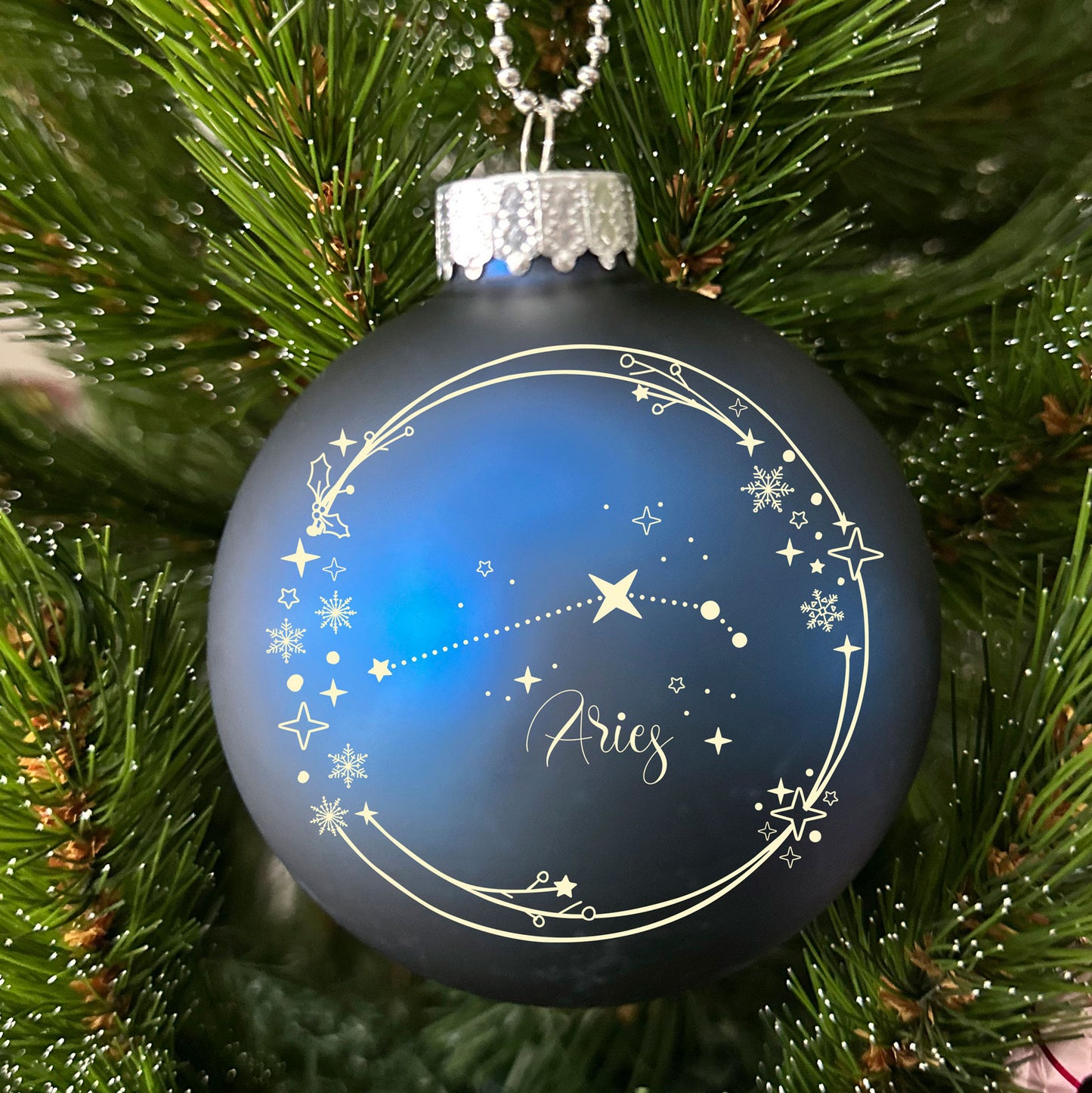 Glass Ball Ornaments "Aries"