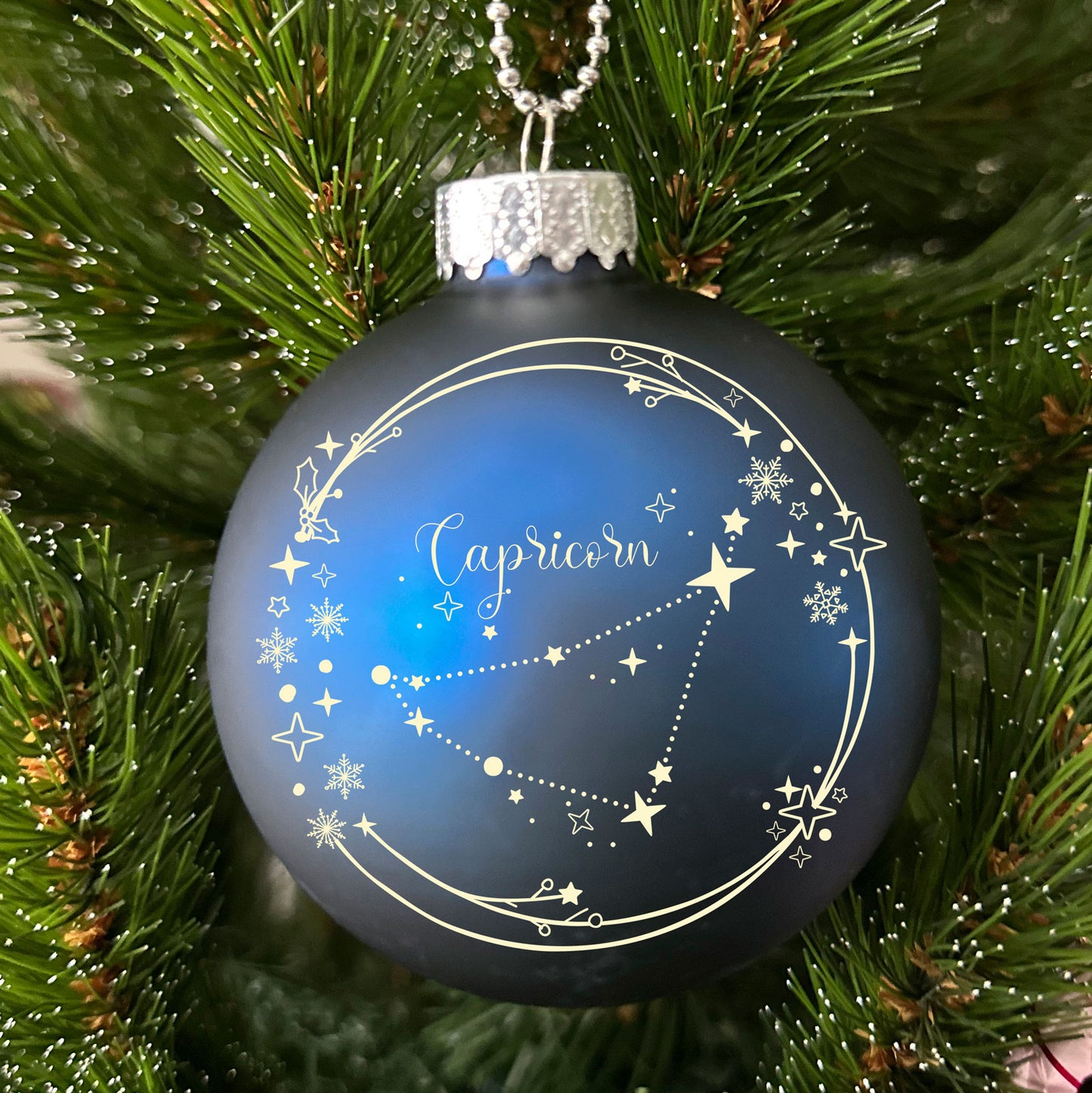 Glass Ball Ornaments "Capricorn"